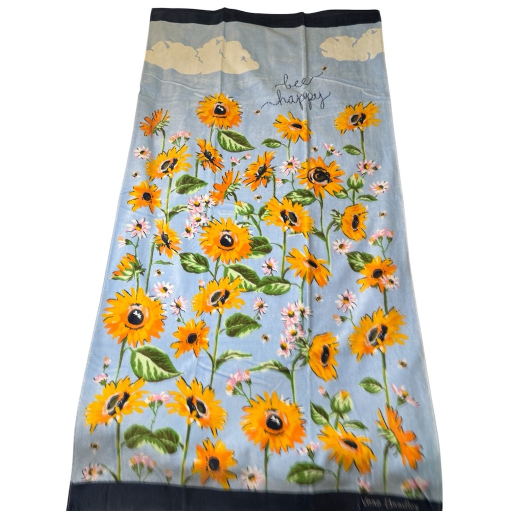 NWT Vera Bradley Sunflower Sky Beach Towel Retired Pattern